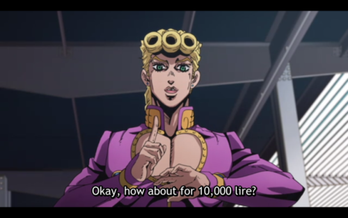 herbalgreen:Giorno looks just about ready to throw down with his...