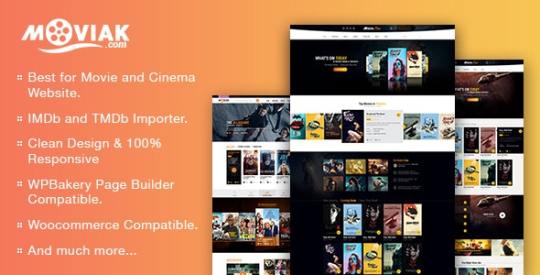 AmyMovie v3.1.1 - Movie and Cinema WordPress Theme Nulled