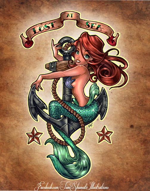 Sailor Jerry Mermaid Tattoo Designs Elegant Arts Tattoo