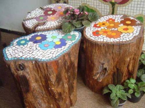 upcycle reuse repurpose dyi crafts old stumps