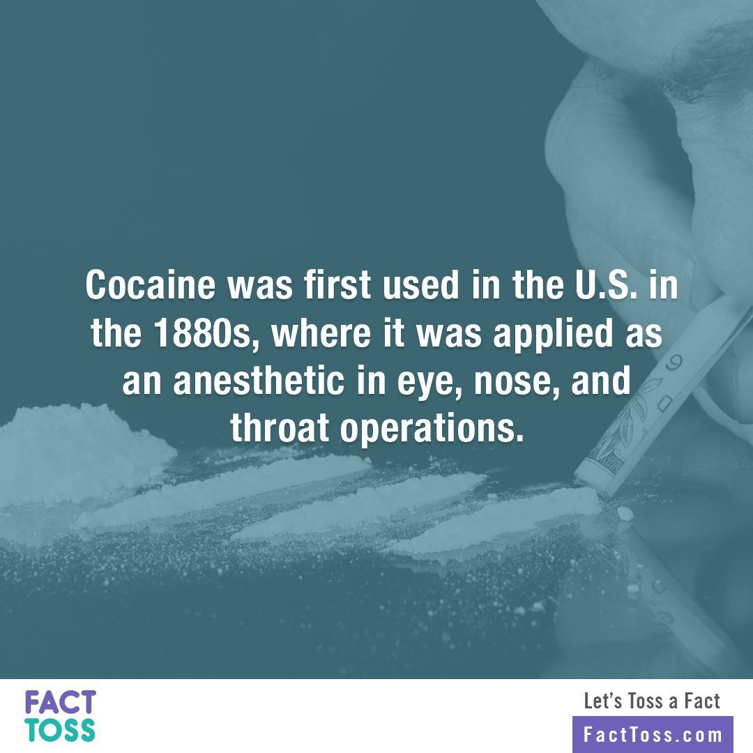 Cocaine Was First Used In The U.S. In The 1880s,...| Random Fact Toss