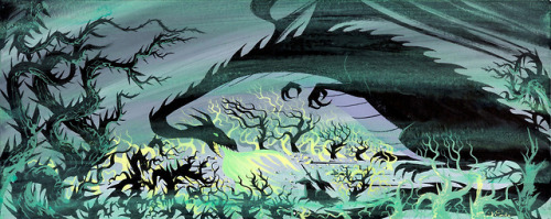 adventurelandia:Concept art by Eyvind Earle for Sleeping Beauty...