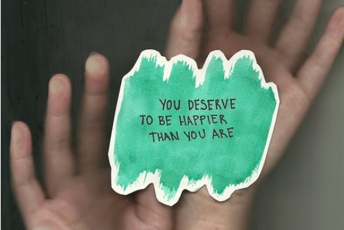 You deserve. 