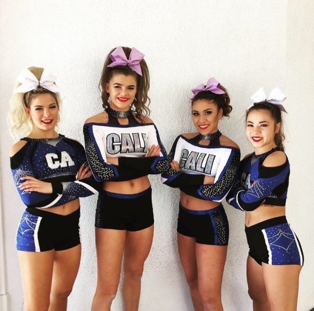All Star Cheerleading — Cali Born And Bred Cali Sparkswhite And Lady 2663