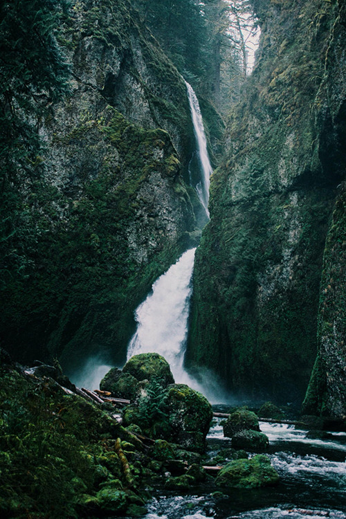 aestum:Wahclella Falls, Columbia River Gorge, Oregon (by Max...