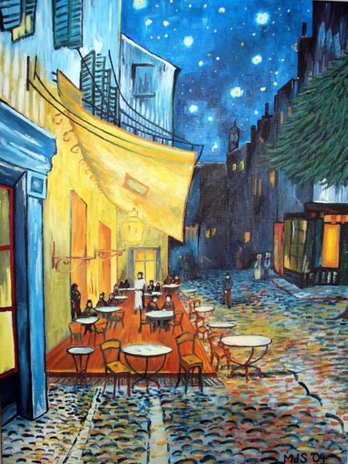 man-of-prose:Vincent van Gogh, Cafe Terrace on the Place Du...