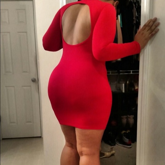 Curves4dayz Sexy Red Club Dress