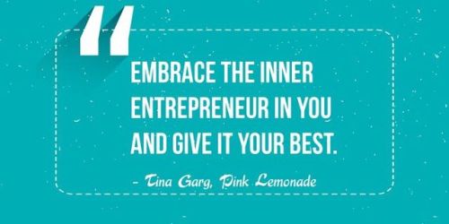 saysabr:Embrace the inner entrepreneur in you and give it your...