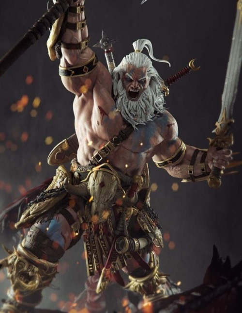 haxanbelial:Barbarian (Diablo III) statue by Franco...