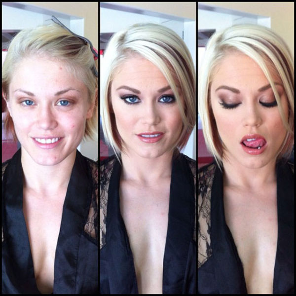 Porn Stars Before And After Their Makeup Makeover