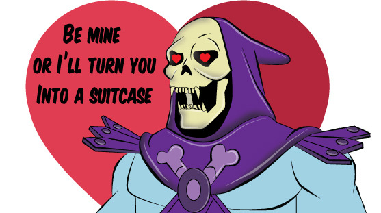 skeletor valentines card