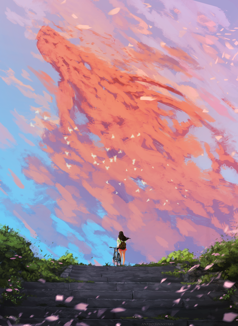 Pink Ghibli Aesthetic Wallpaper - The Boghare