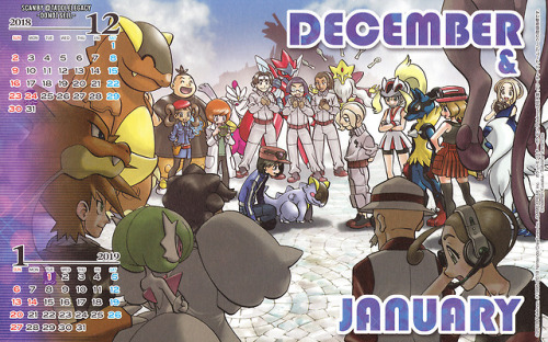 aerial-ace:Pokespe Calendar scanned.