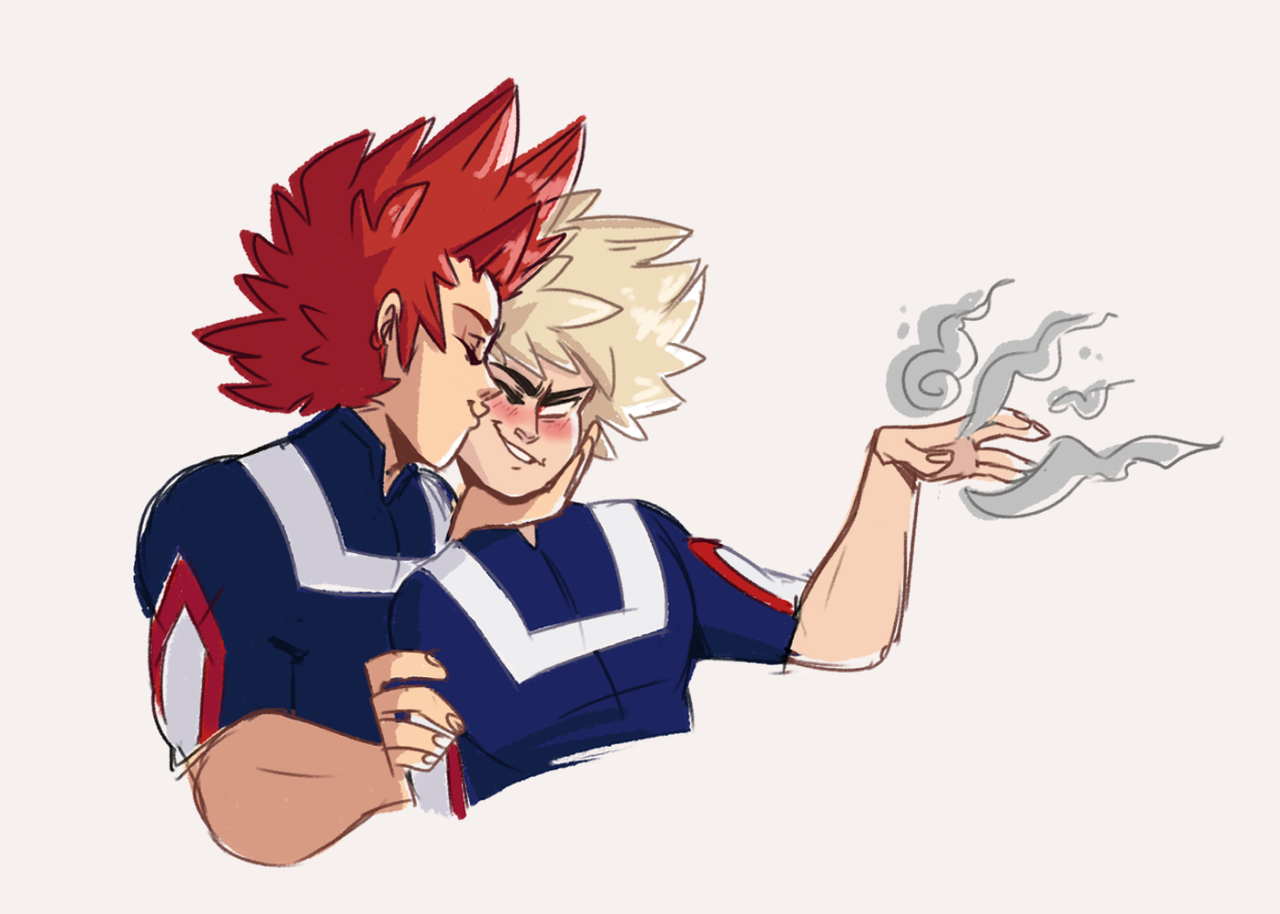 Kirishima Central — microrockets: bakugou looks weird when he smiles...