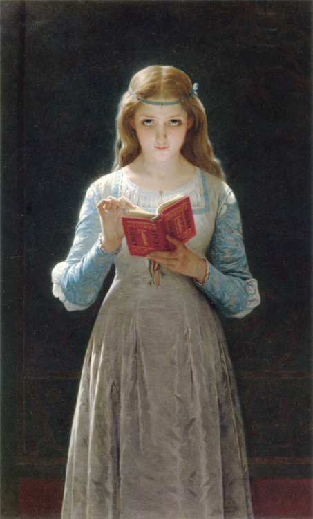1870 1870s Pierre Auguste Cot Cot Ophelia women reading upload