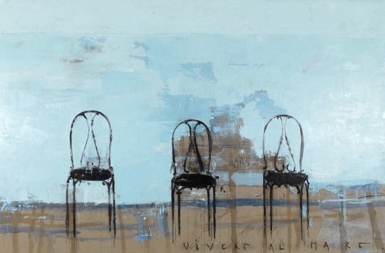 Living by the sea - Pierro Pizzi Canella , 2008. Italian,b.1955- Oil on canvas, 207 x 315 cm.