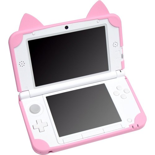 httpkitsune:Nintendo 3DS + pink cat cover ♡