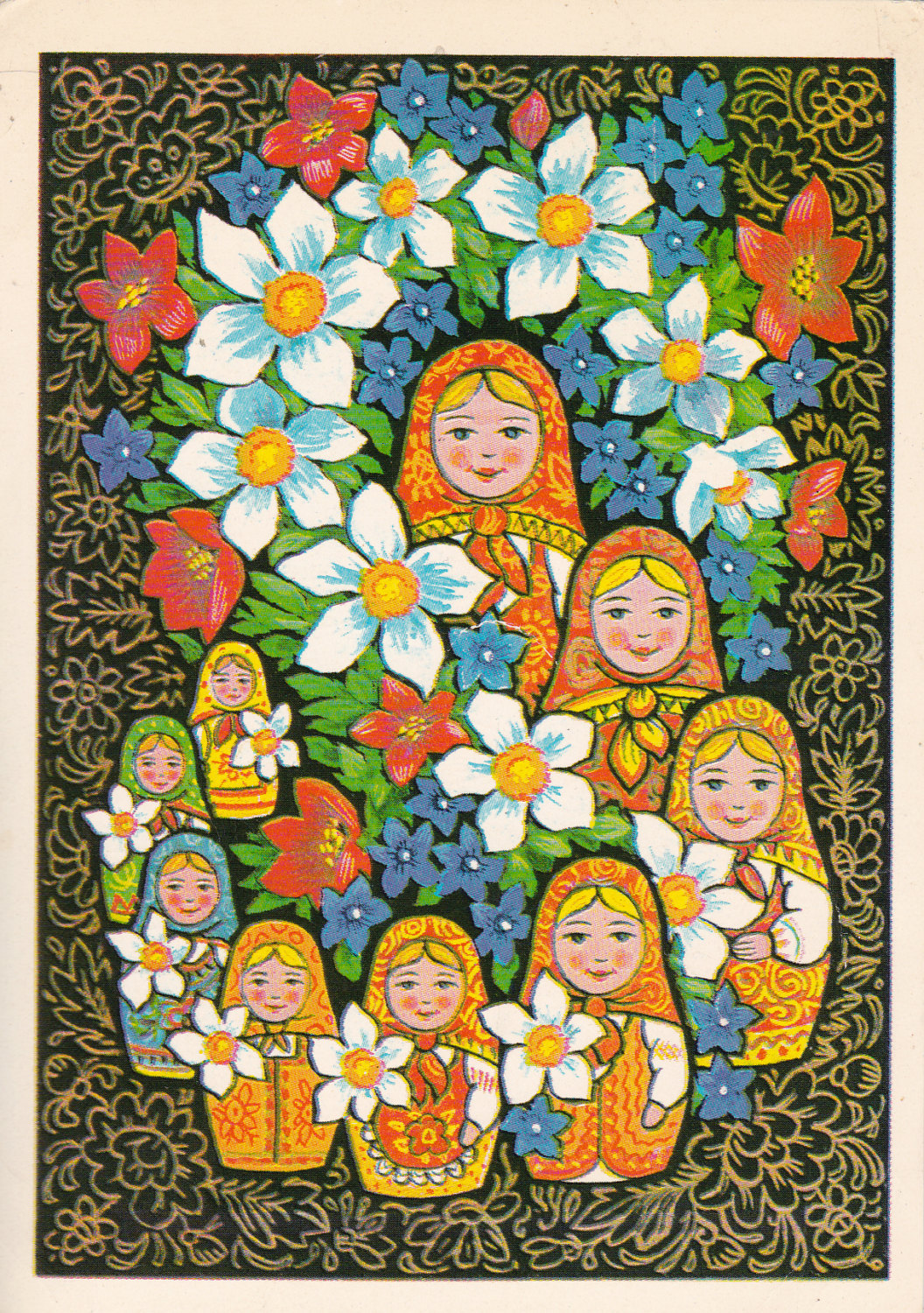 sovietpostcards:
“ Women’s Day postcard by B. Parmeyev, 1977
Buy here: https://www.etsy.com/sovietpostcards/listing/273838512/
”