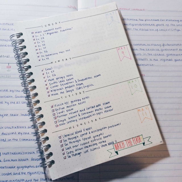 Bullet Journal : annerstudies: started my bullet journal and i am...