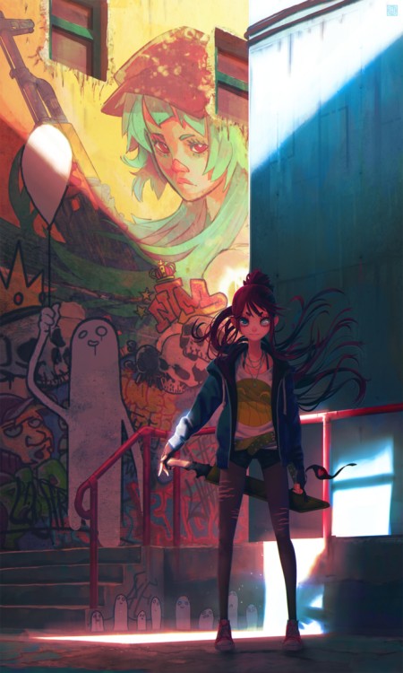 awesomedigitalart:Graffiti by DeadSlug