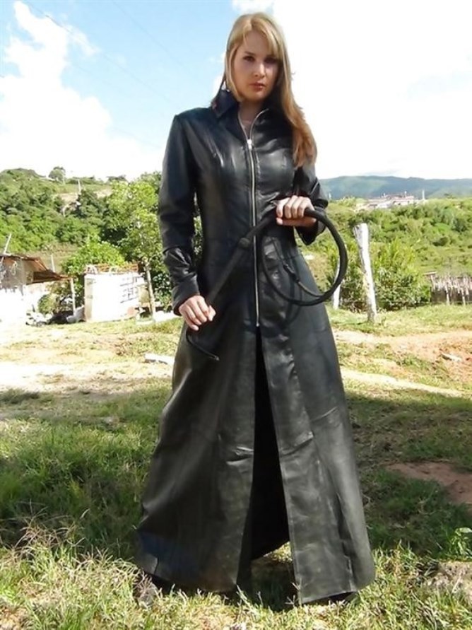 Long Leather Coat Mistresses Photo 6253