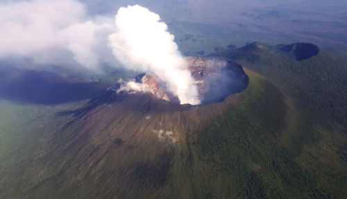 end0skeletal:Mount Nyiragongo is an active stratovolcano...