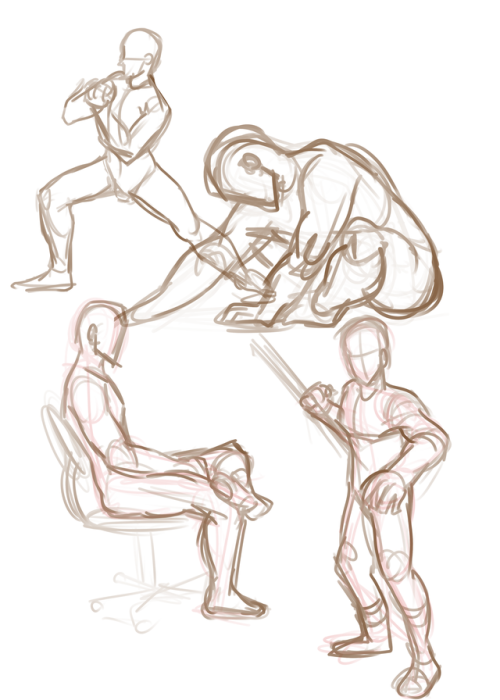 seriously though. just sitting down with real life pose references