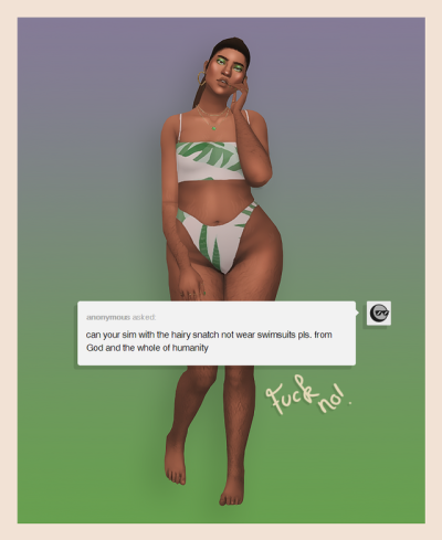 The Sims 4 Body Hair Tumblr