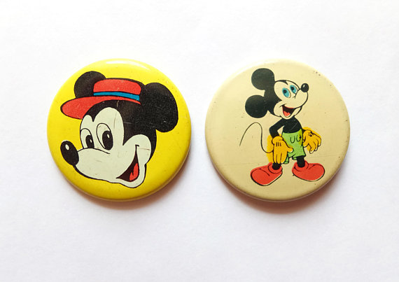 Soviet Mickey Mouse pinback buttons
Buy here: http://etsy.me/2FCdOOX