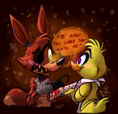 Foxy X Chica Tumblr - fnaf foxy fanart anime