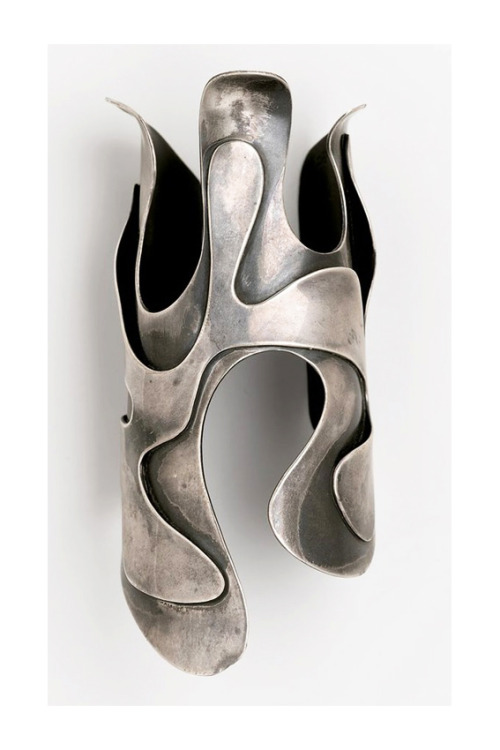 design-is-fine:Art Smith, Lava Bracelet, 1946. Silver....