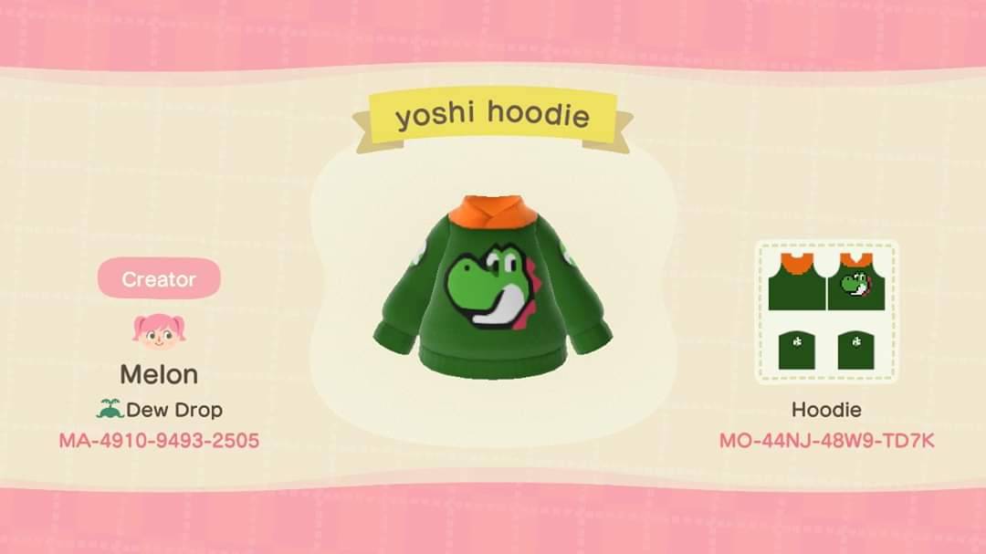 build a bear yoshi hoodie