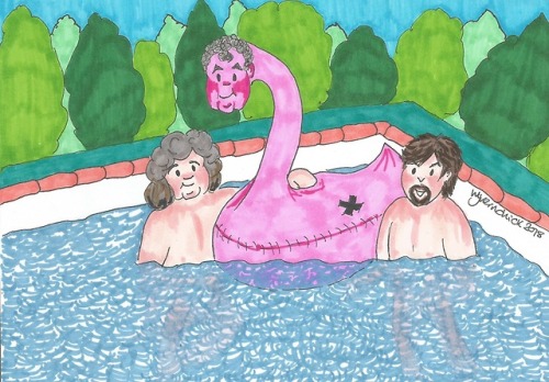 wydoodles:It’s holiday time and Richard and James are having...