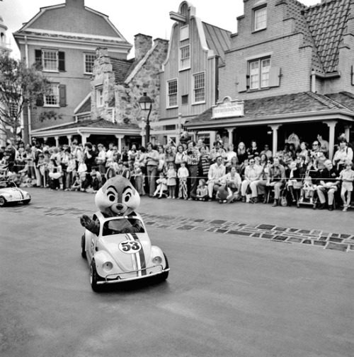 Chip ‘n Dale making their way through Liberty Square at Walt...