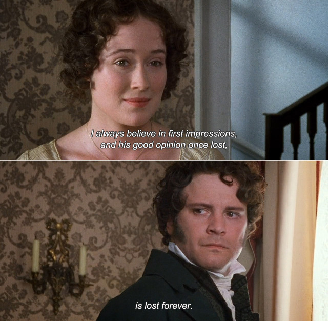 Anamorphosis and Isolate — ― Pride and Prejudice (1995) Elizabeth: I ...