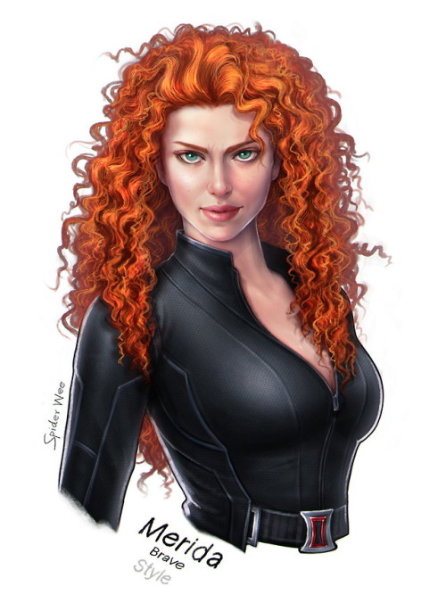 youngjusticer:A woman of a million hairstyles.Black Widow, by...