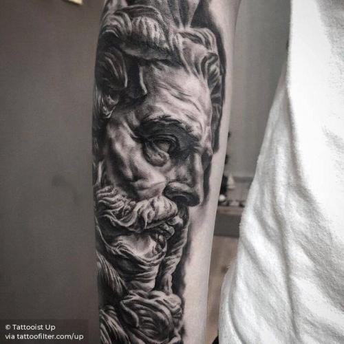 Combination of Roman Gods for Left Arm Tattoo