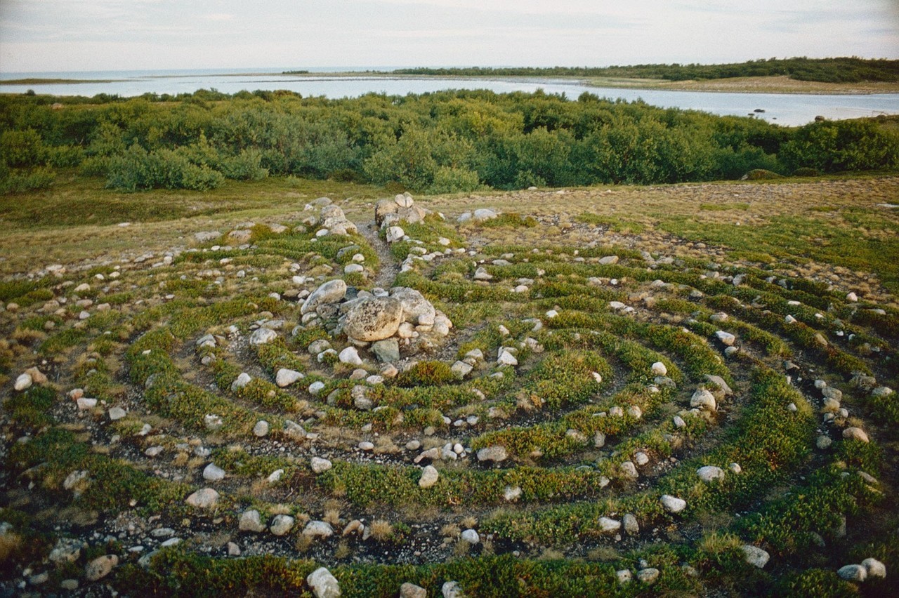 Stone labyrinth on Solovetsky Islands (1985)