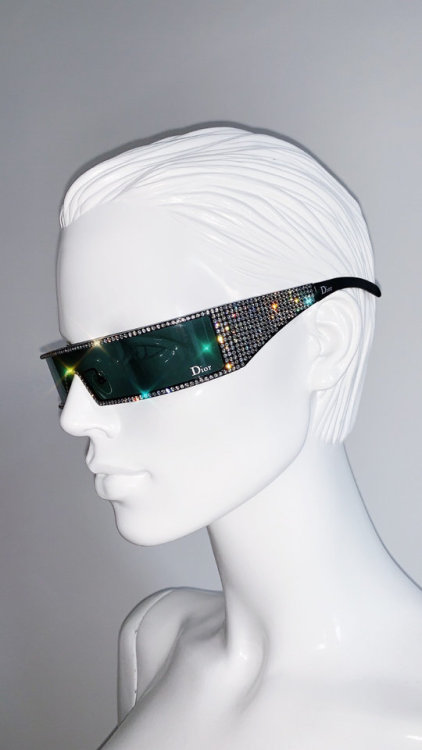 k0kobutter:Swarovski encrusted sunglasses from,...