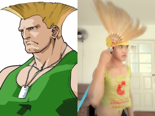 kotakucom:Low-cost cosplay. Oh boy.Some sorta genius