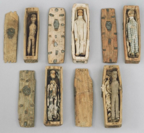 honeyed:In 1836 a series of 17 tiny coffins, complete with tin...