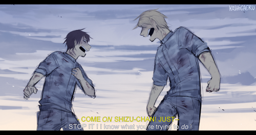 koshigaeru:I’m back with the shizaya art, all because of The...