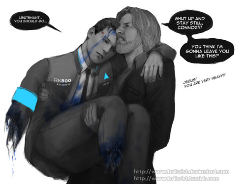 brilcrist:Three times Connor carried Hank and one time, Hank...