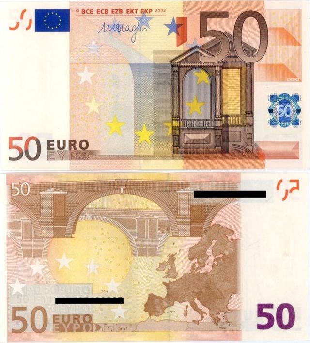 Financializer — 50 Euro Banknote Rundom Serial Number Original...