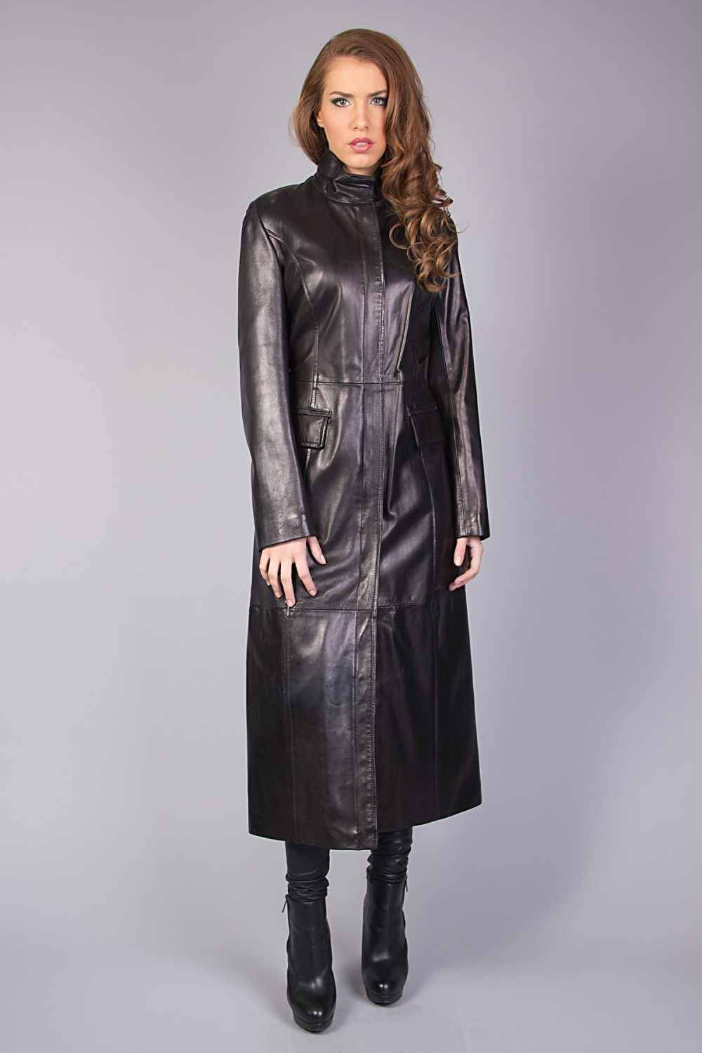 Long Leather Coat Mistresses: Photo