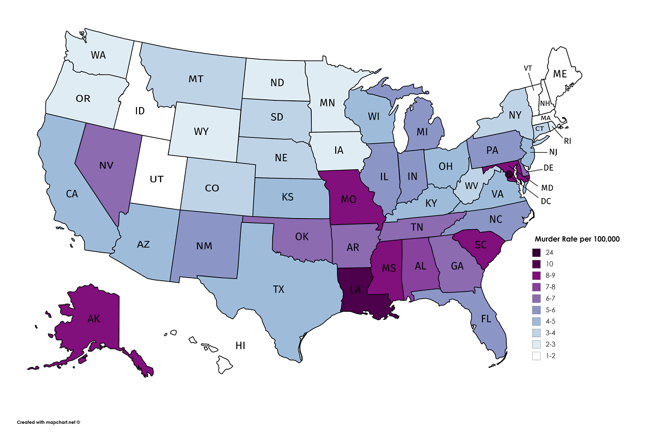 Mapping murder