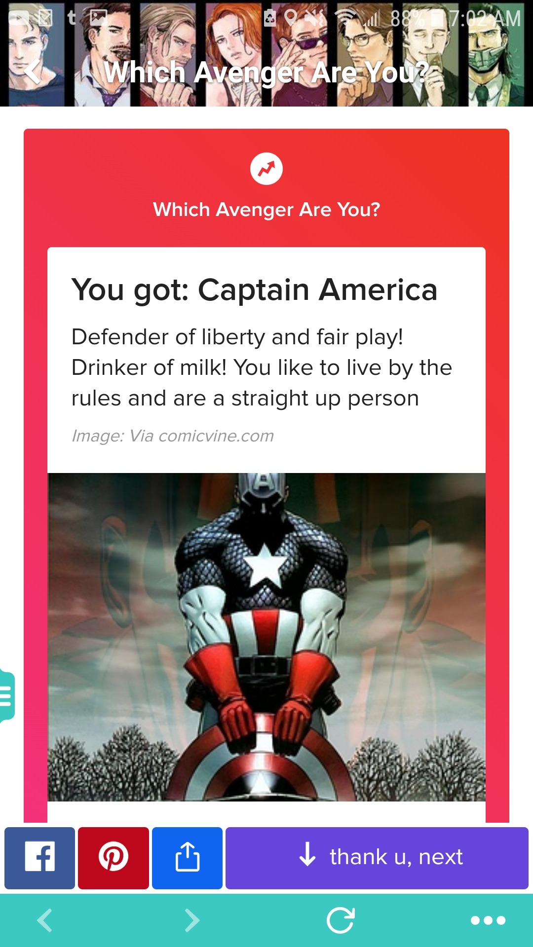 marvel quiz Tumblr