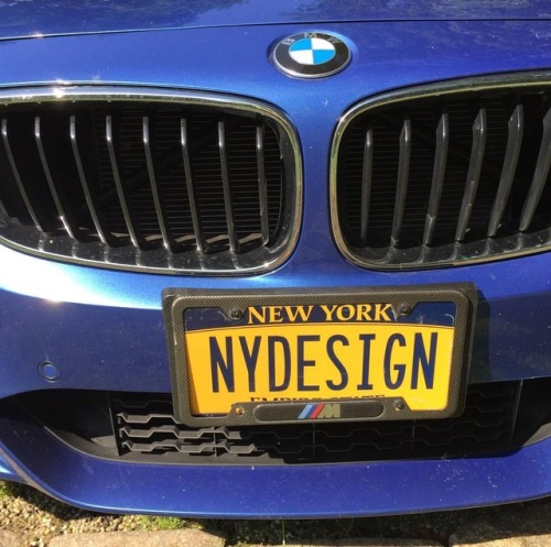 Blue got it’s new NY plate yesterday! #nydesign...