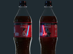 - Coca-Cola una vez más, tiene unas etiquetas de pantalla Oled
