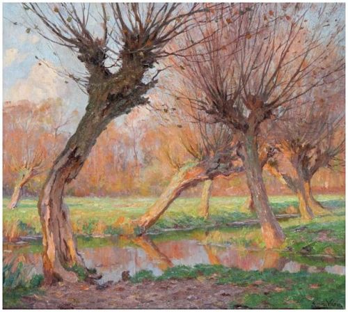 wetreesinart:Emmanuel Vierin (Belgian, 1869 -1954), Willow at...